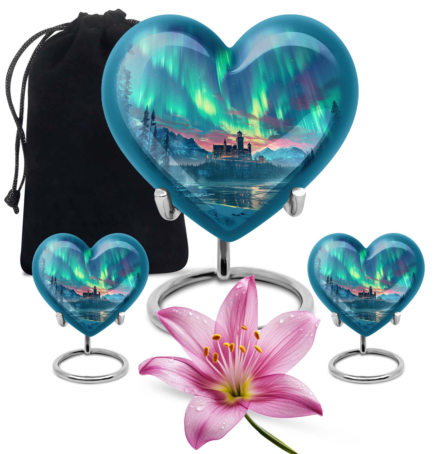 Personalized Galaxy Cremation Urn for Human Ashes - 10-inch, 200 cu in - Yatskia