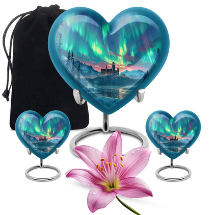 Personalized Galaxy Cremation Urn for Human Ashes - 10-inch, 200 cu in - Yatskia