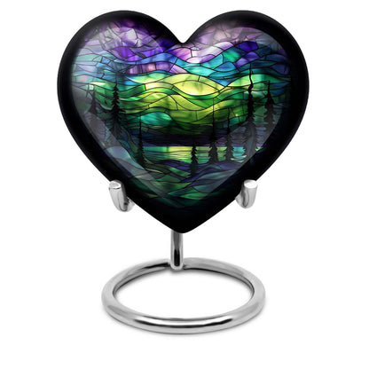 Personalized Galaxy Cremation Urn for Men & Women - 10-inch, 200 cu in - Yatskia