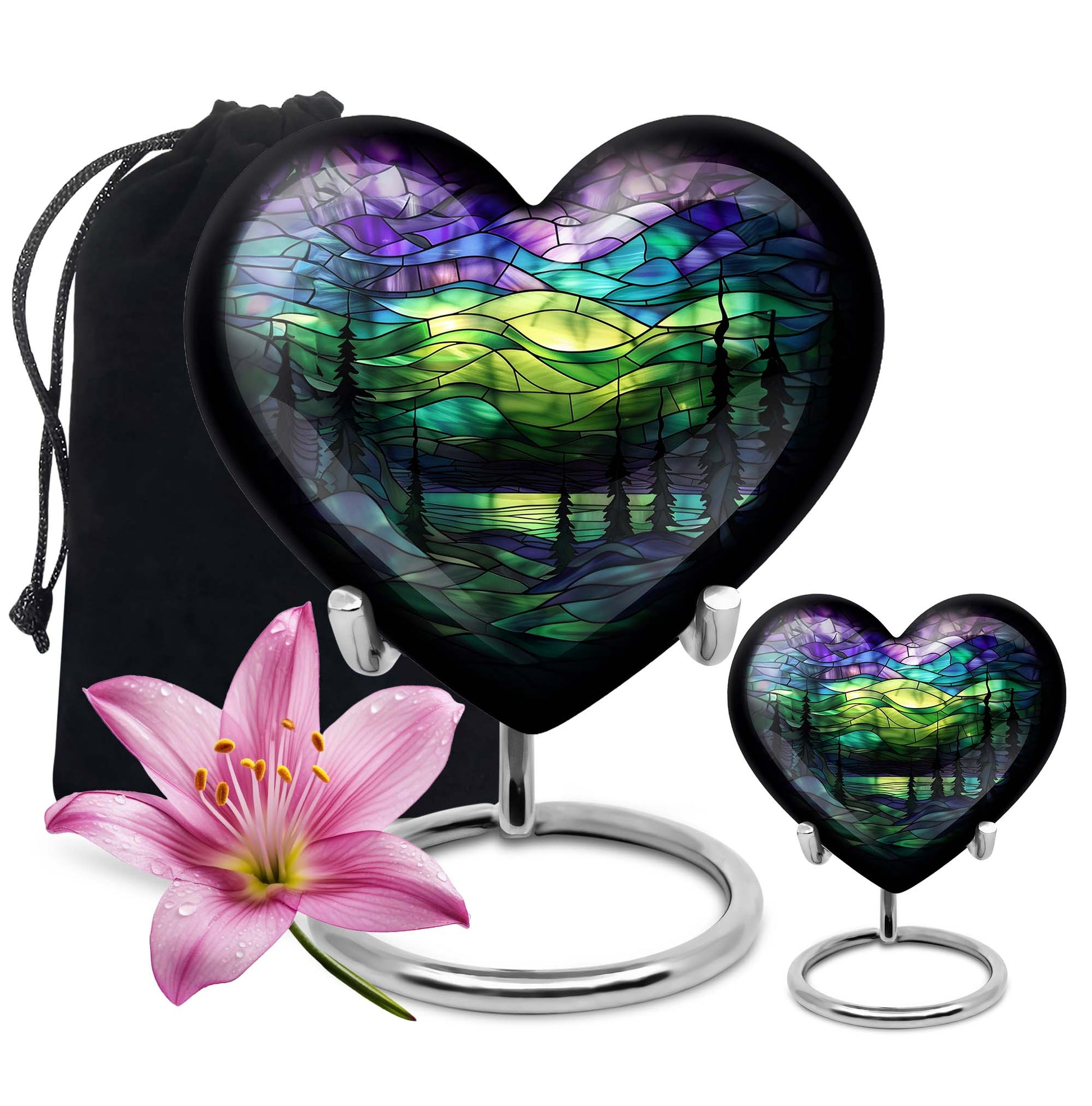 Northern Lights Urn For Human Ashes - Adult Urns For Men & Women