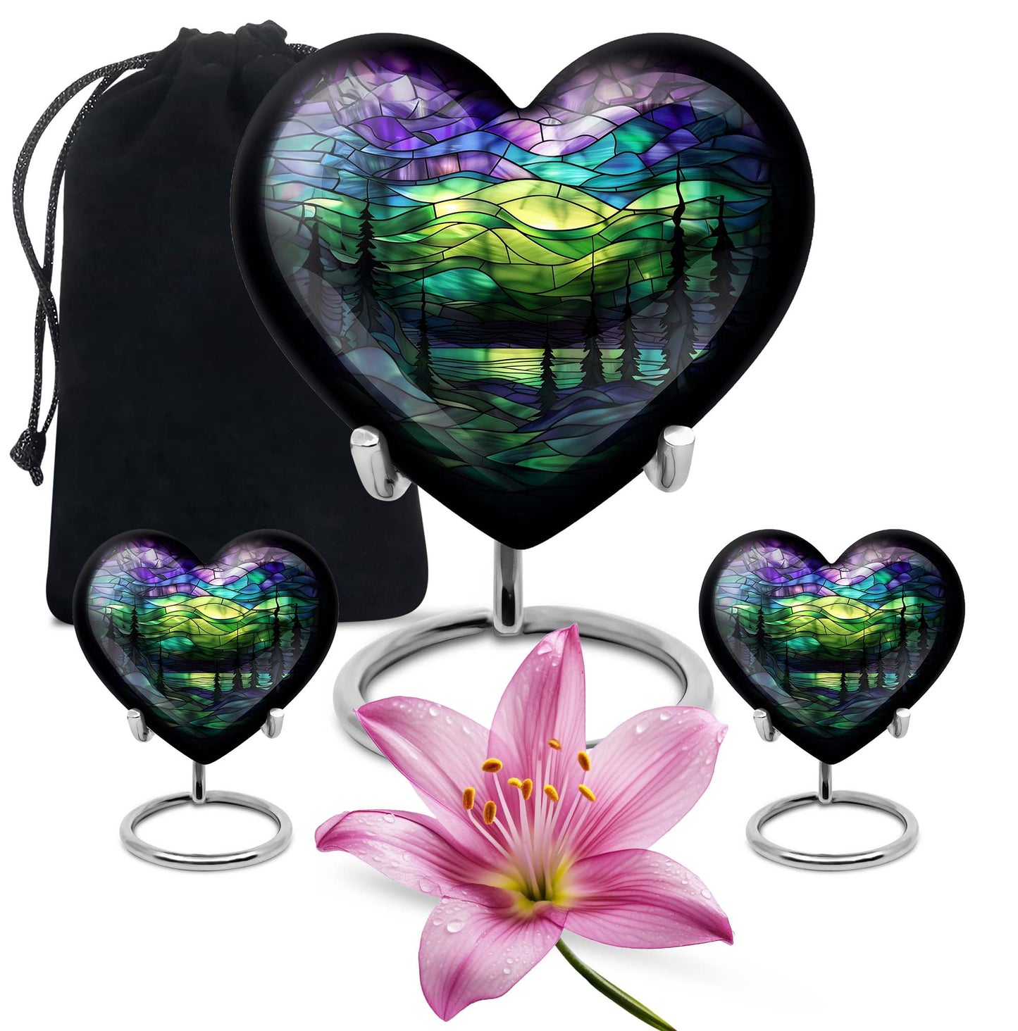 Personalized Galaxy Cremation Urn for Men & Women - 10-inch, 200 cu in - Yatskia