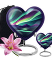Northern Lights Funeral Urns - Large Decorative Urn For Male & Female