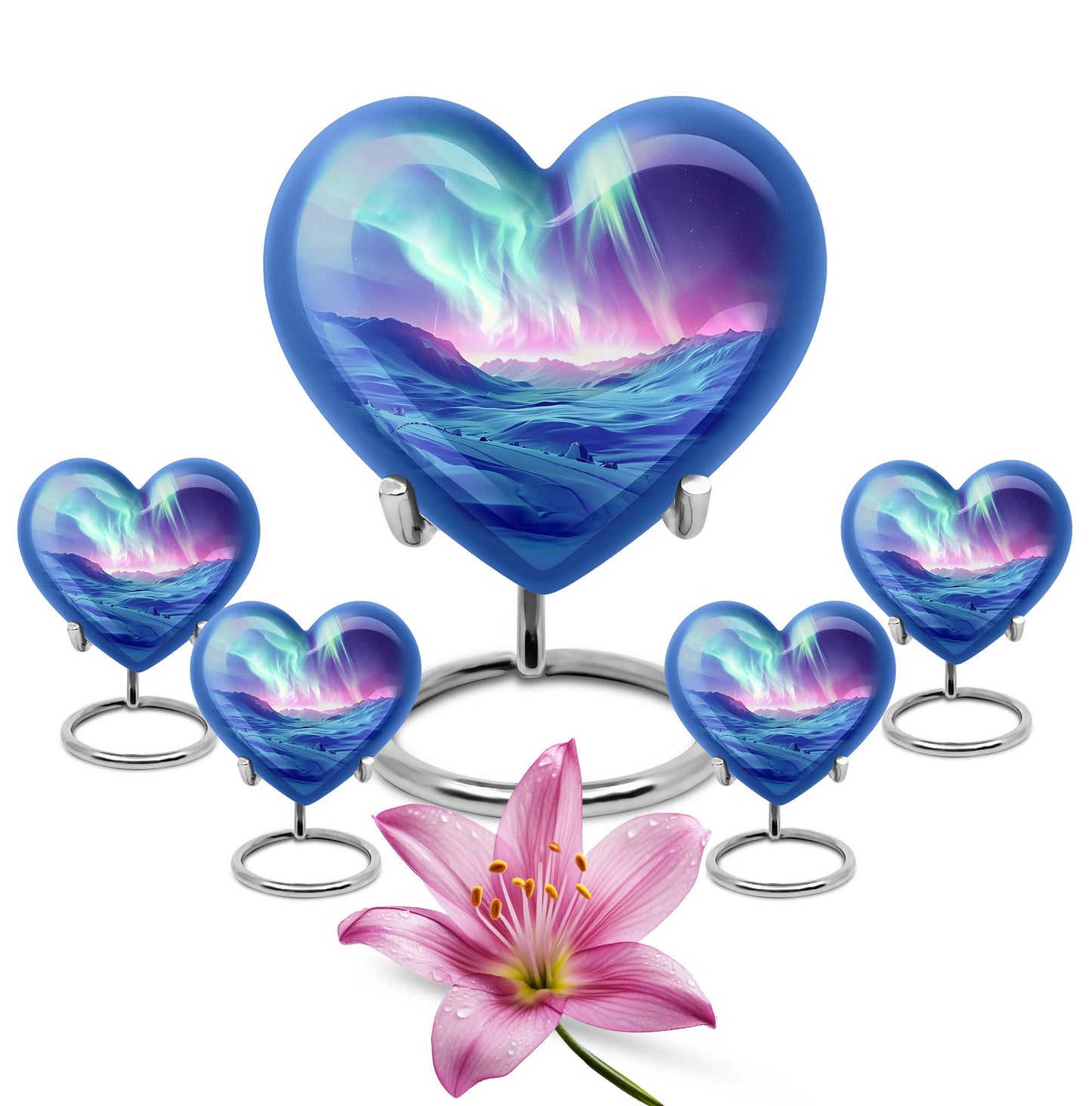 Personalized Galaxy Cremation Urn for Men & Women - 10-inch, 200 cu in - Yatskia