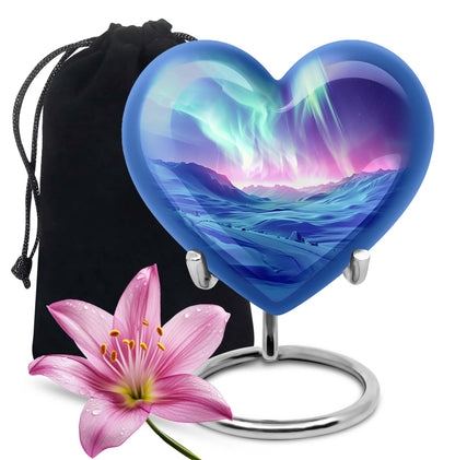 Personalized Galaxy Cremation Urn for Men & Women - 10-inch, 200 cu in - Yatskia