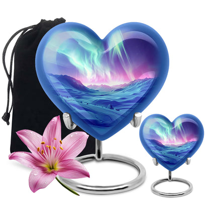 Personalized Galaxy Cremation Urn for Men & Women - 10-inch, 200 cu in - Yatskia