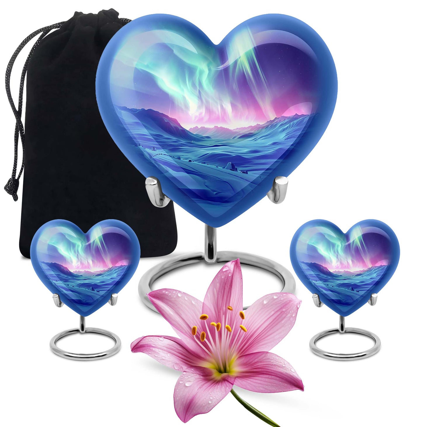 Personalized Galaxy Cremation Urn for Men & Women - 10-inch, 200 cu in - Yatskia