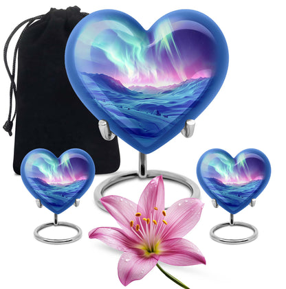 Personalized Galaxy Cremation Urn for Men & Women - 10-inch, 200 cu in - Yatskia
