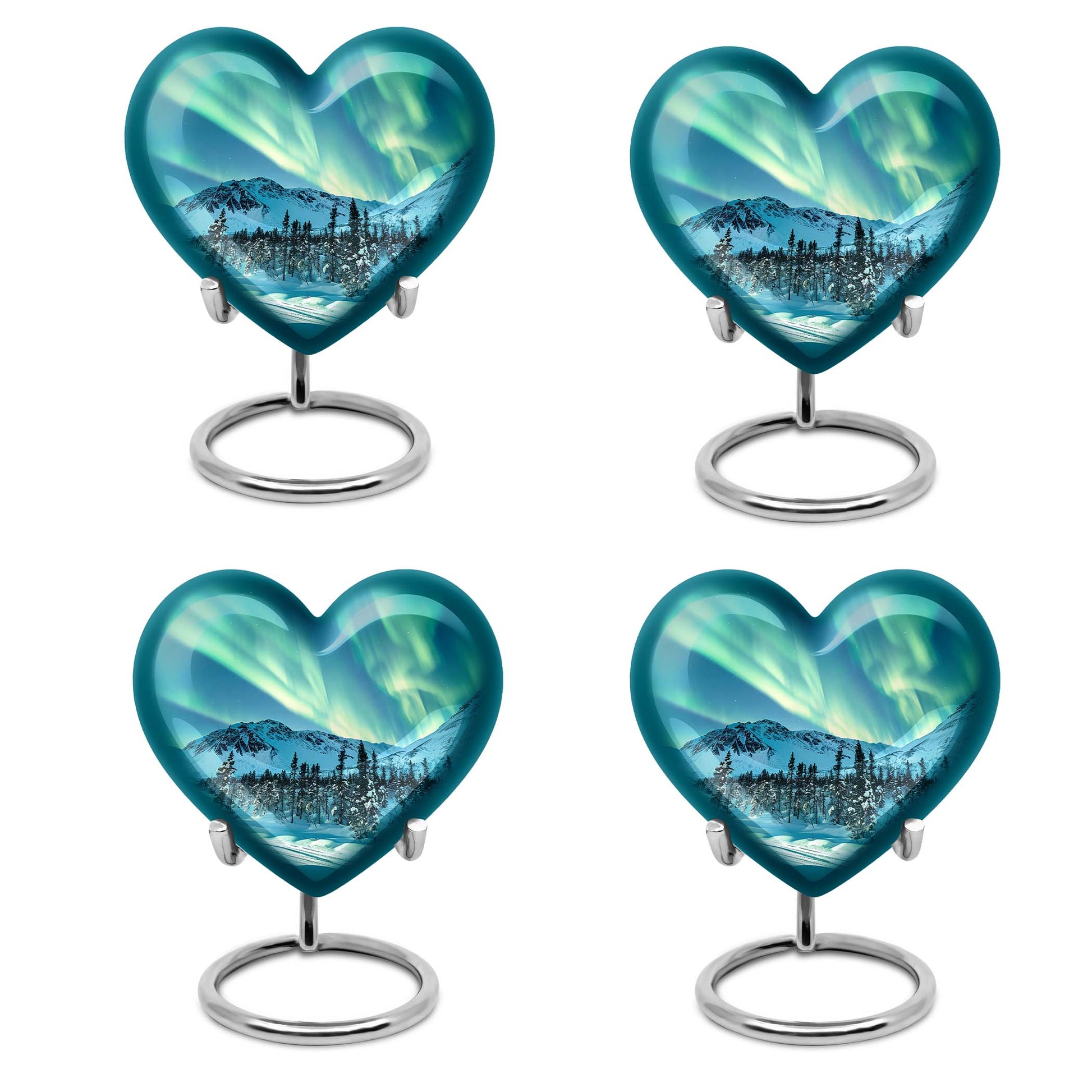 Northern Lights Large Urn For Ashes  - Cremation Urns For Man & Women