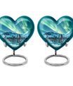 Northern Lights Large Urn For Ashes  - Cremation Urns For Man & Women