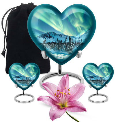 Personalized Galaxy Cremation Urn for Human Ashes - 10-inch, 200 cu in - Yatskia