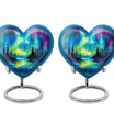 Northern Lights Cremation Urns For Human Ashes - Urn Keepsake Set