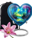 Northern Lights Cremation Urns For Human Ashes - Urn Keepsake Set