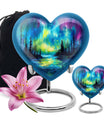 Northern Lights Cremation Urns For Human Ashes - Urn Keepsake Set