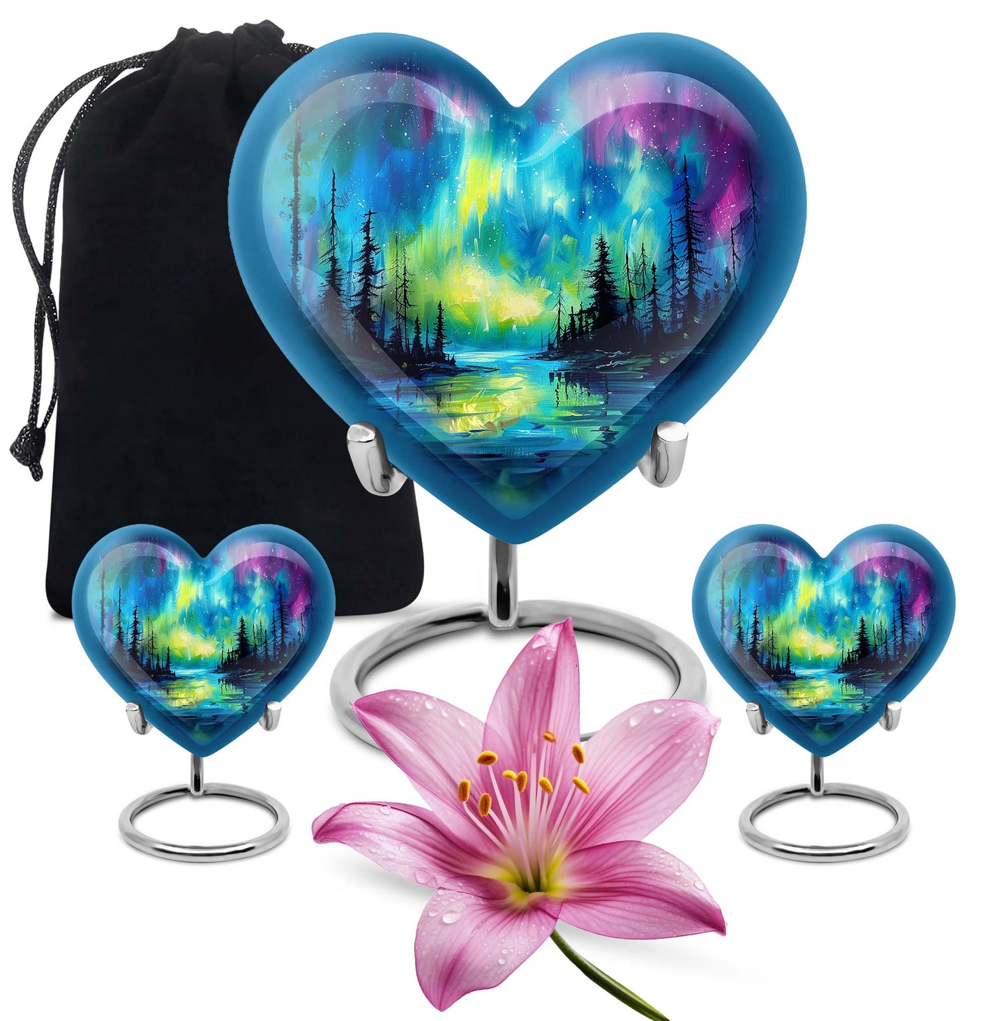 Personalized Galaxy Keepsake Urn for Human Ashes - 3-inch, 3 cu in - Yatskia