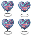 Heart-shaped Northern Lights Urn 