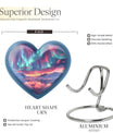 Heart-shaped Northern Lights Urn 