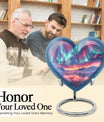 Heart-shaped Northern Lights Urn 