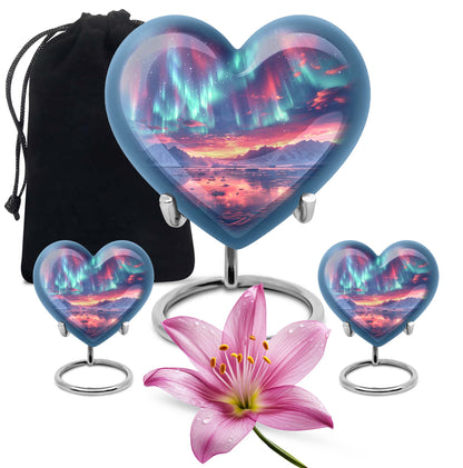 Personalized Galaxy Cremation Urn for Adult - 10-inch, 200 cu in - Yatskia