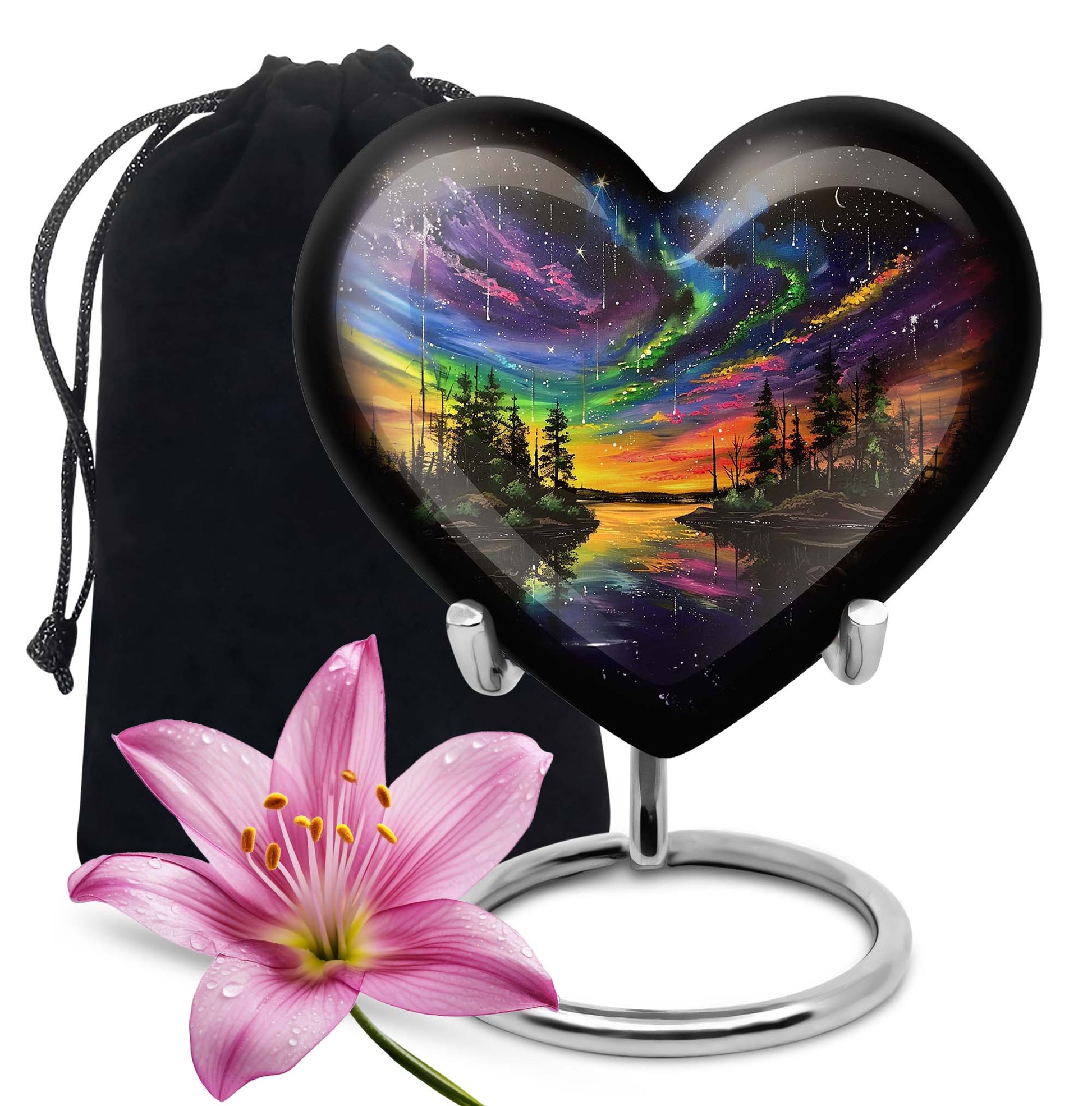 Northern Lights Urn For Human Ashes - Aurora Borealis Adult Large Urns