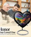 Purple Meadow, Heart-shaped Northern Lights Urn, 