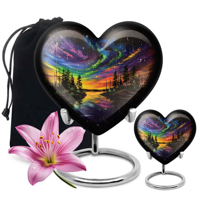 Personalized Galaxy Cremation Urn for Human Ashes - 10-inch, 200 cu in - Yatskia