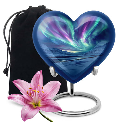 Personalized Galaxy Keepsake Urn for Human Ashes - 10-inch, 200 cu in - Yatskia