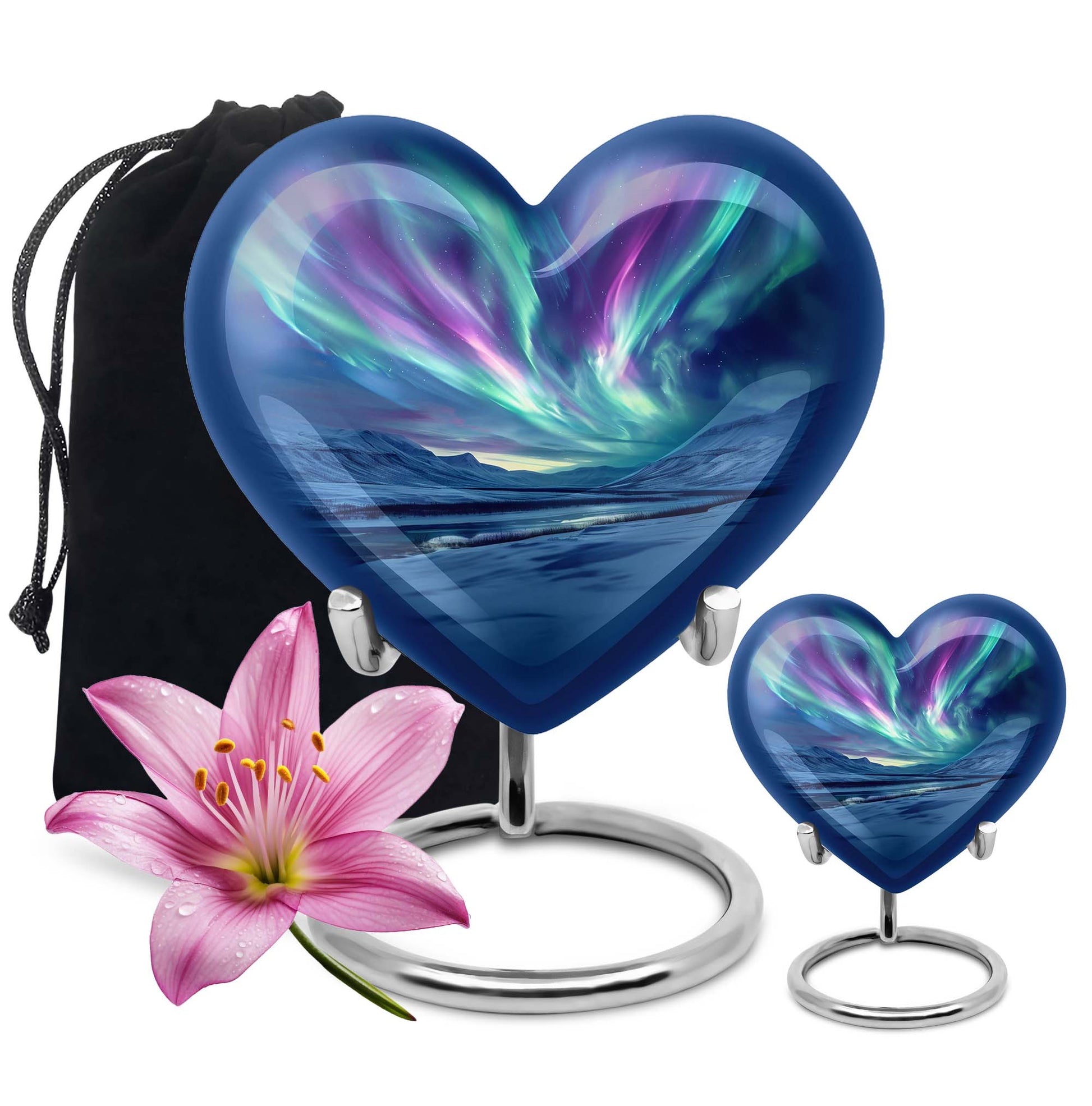 Northern Lights Urn For Ashes Adult Male Small - Funeral Urns For Ashes