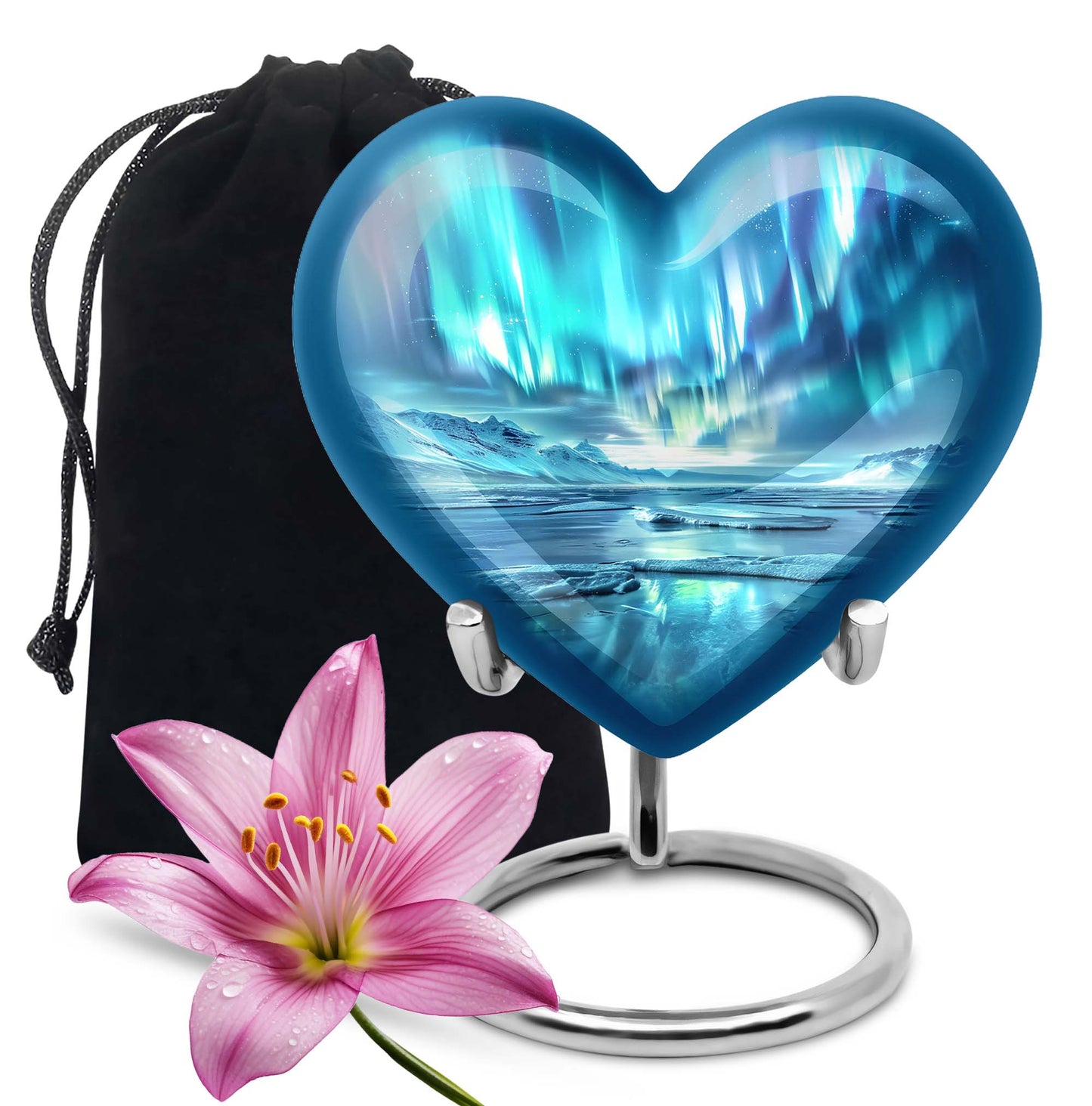 Personalized Galaxy Keepsake Urn for Human Ashes - 10-inch, 200 cu in - Yatskia