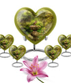 dove Urn in Heart Design