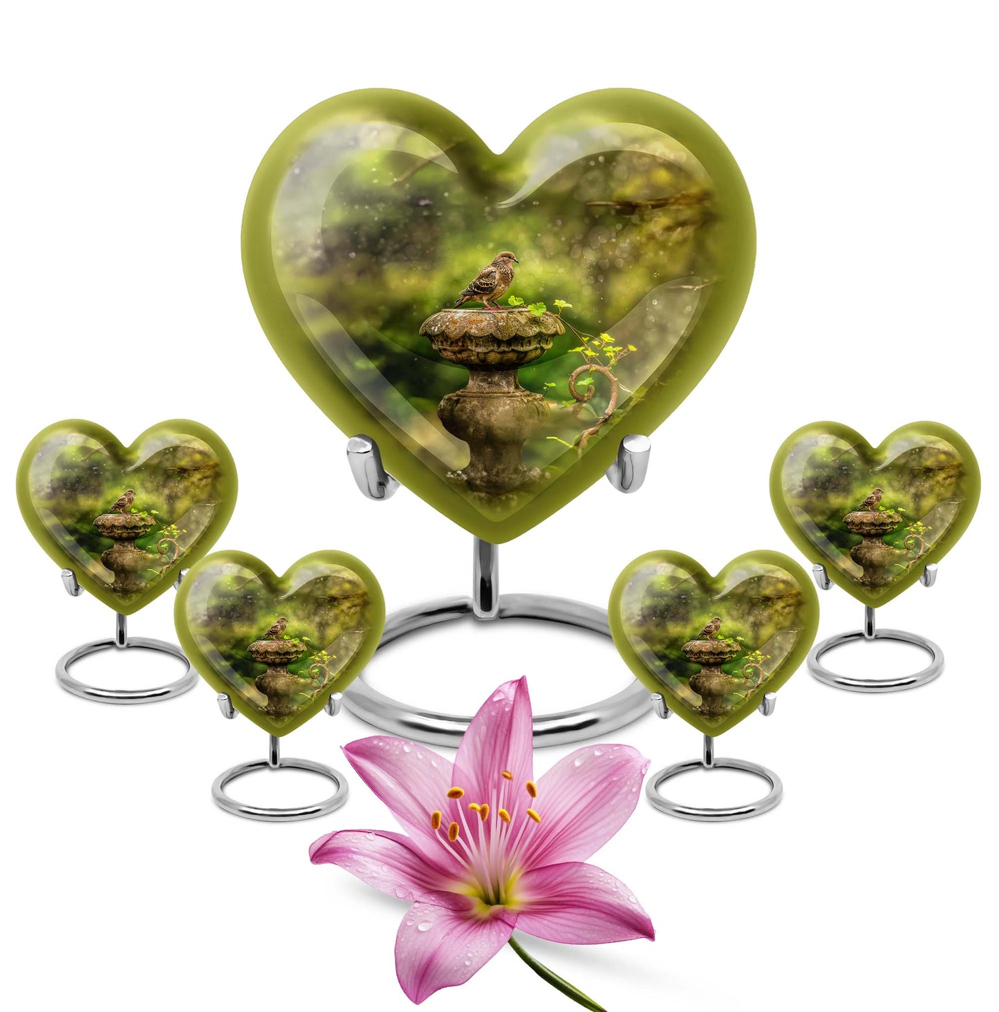 Personalized Bird Cremation Urn for Adult - 10-inch, 200 cu in - Yatskia