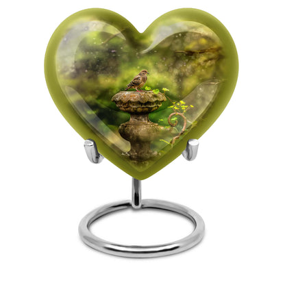 dove Urn in Heart Design