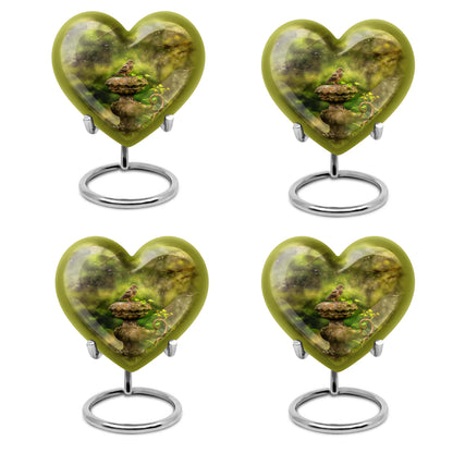 dove Urn in Heart Design