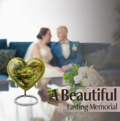 dove Urn in Heart Design