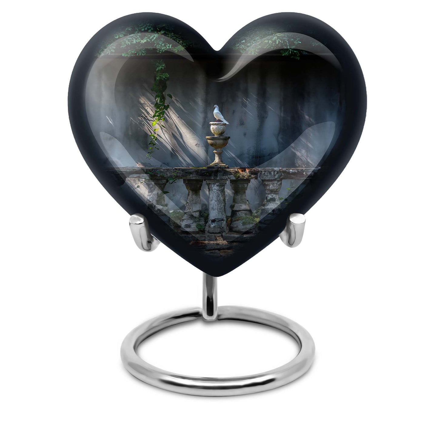 Personalized Bird Cremation Urn for Mom - 10-inch, 200 cu in - Yatskia