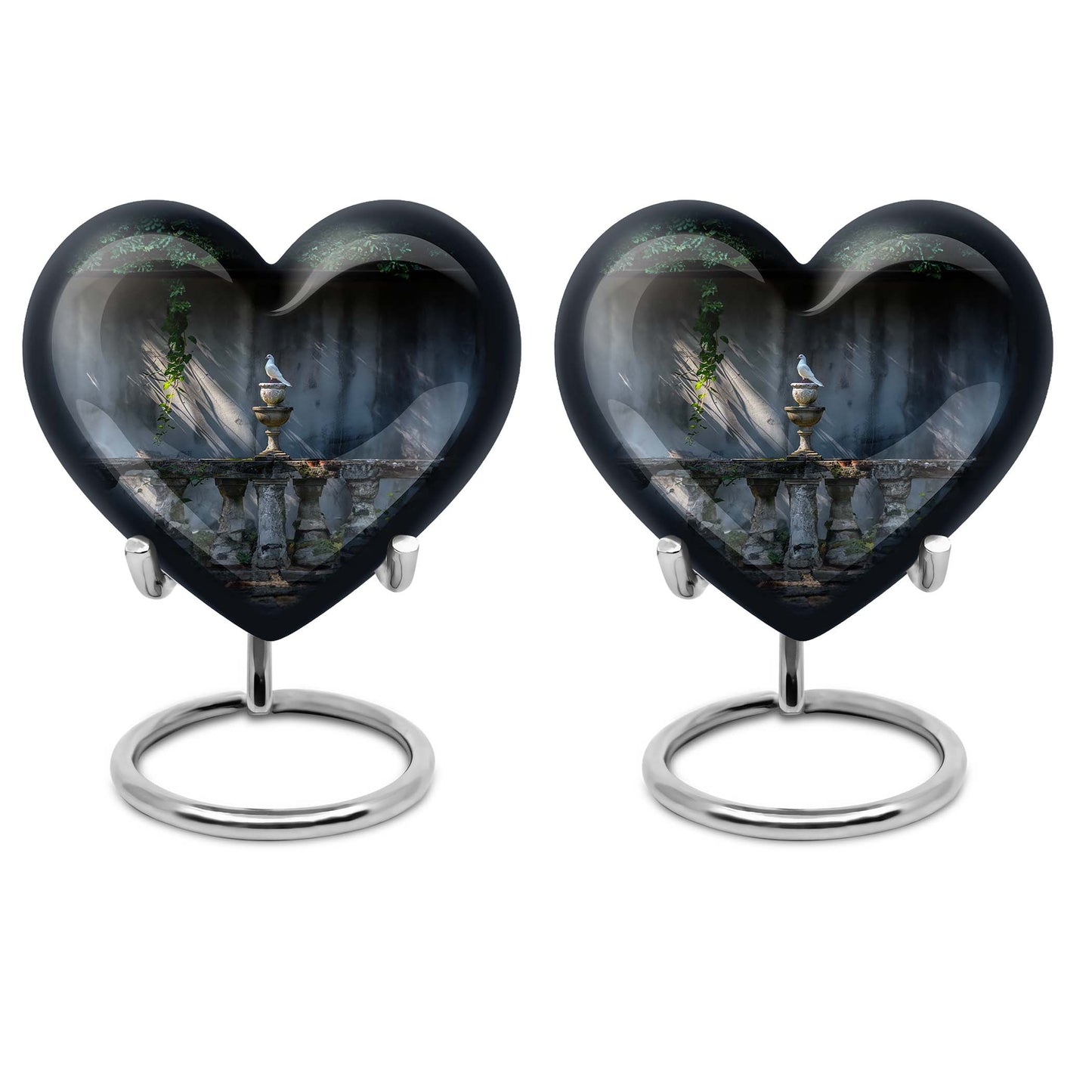 Personalized Bird Cremation Urn for Mom - 10-inch, 200 cu in - Yatskia