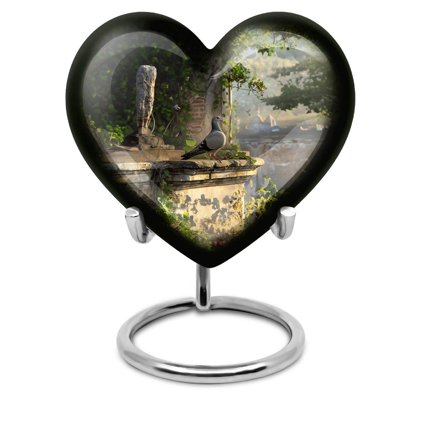 Personalized Bird Cremation Urn for Human Ashes - 10-inch, 200 cu in - Yatskia