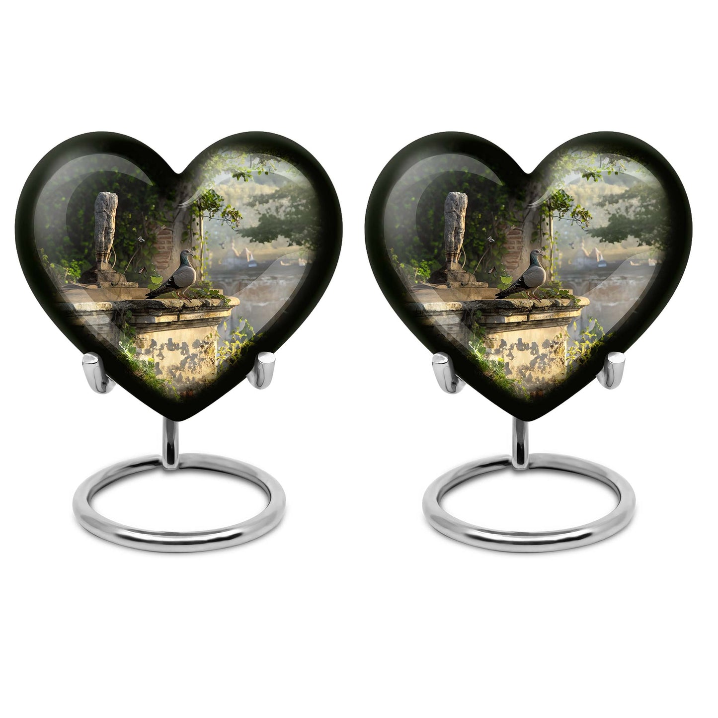 Personalized Bird Cremation Urn for Human Ashes - 10-inch, 200 cu in - Yatskia