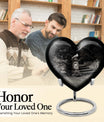 10-inch heart urn, elegant dove urn