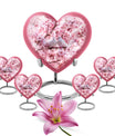 Dove Urn, a heart-designed