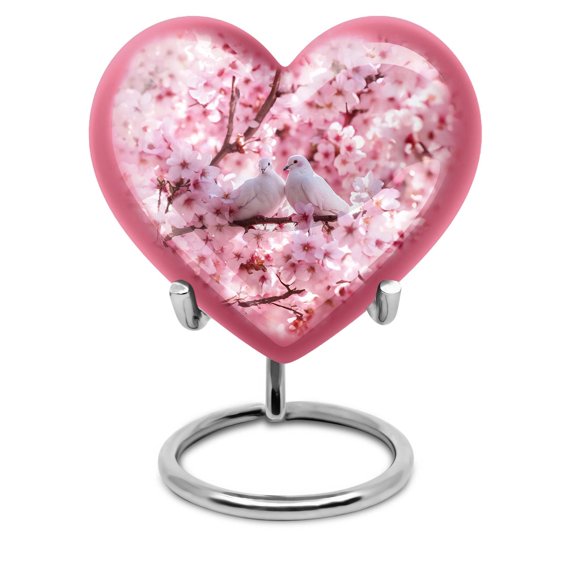 Dove Urn, a heart-designed