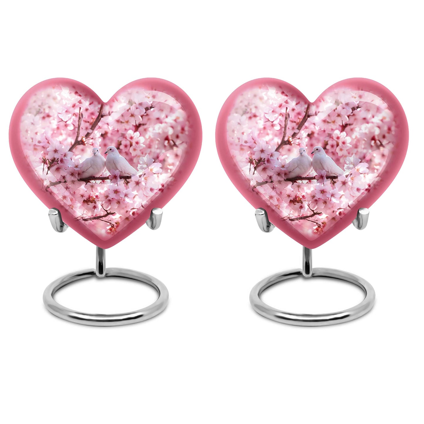 Dove Urn, a heart-designed