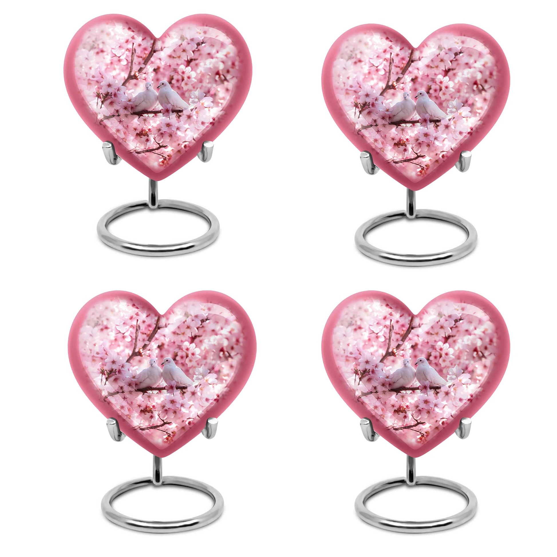 Dove Urn, a heart-designed