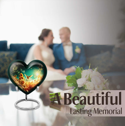 heart-shaped large dove Urn