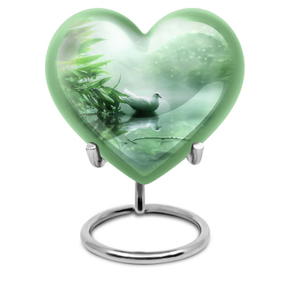 Personalized Bird Memorial Urn for Human Ashes - 10-inch, 200 cu in - Yatskia