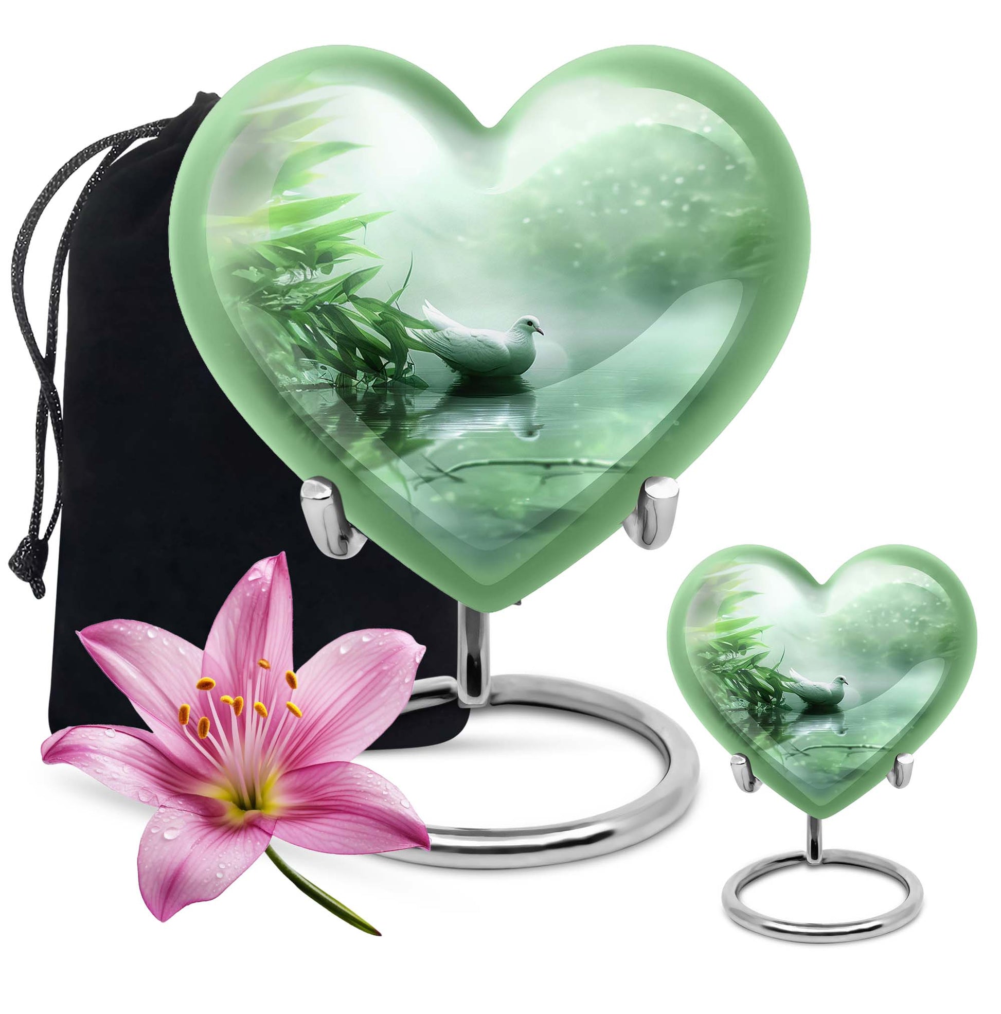 Dove Memorial Urn For Human Ashes - Large Decorative Urn