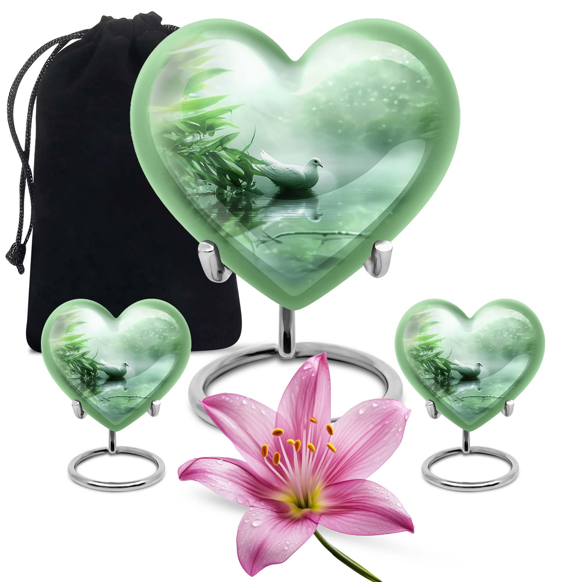 Dove Memorial Urn For Human Ashes - Large Decorative Urn