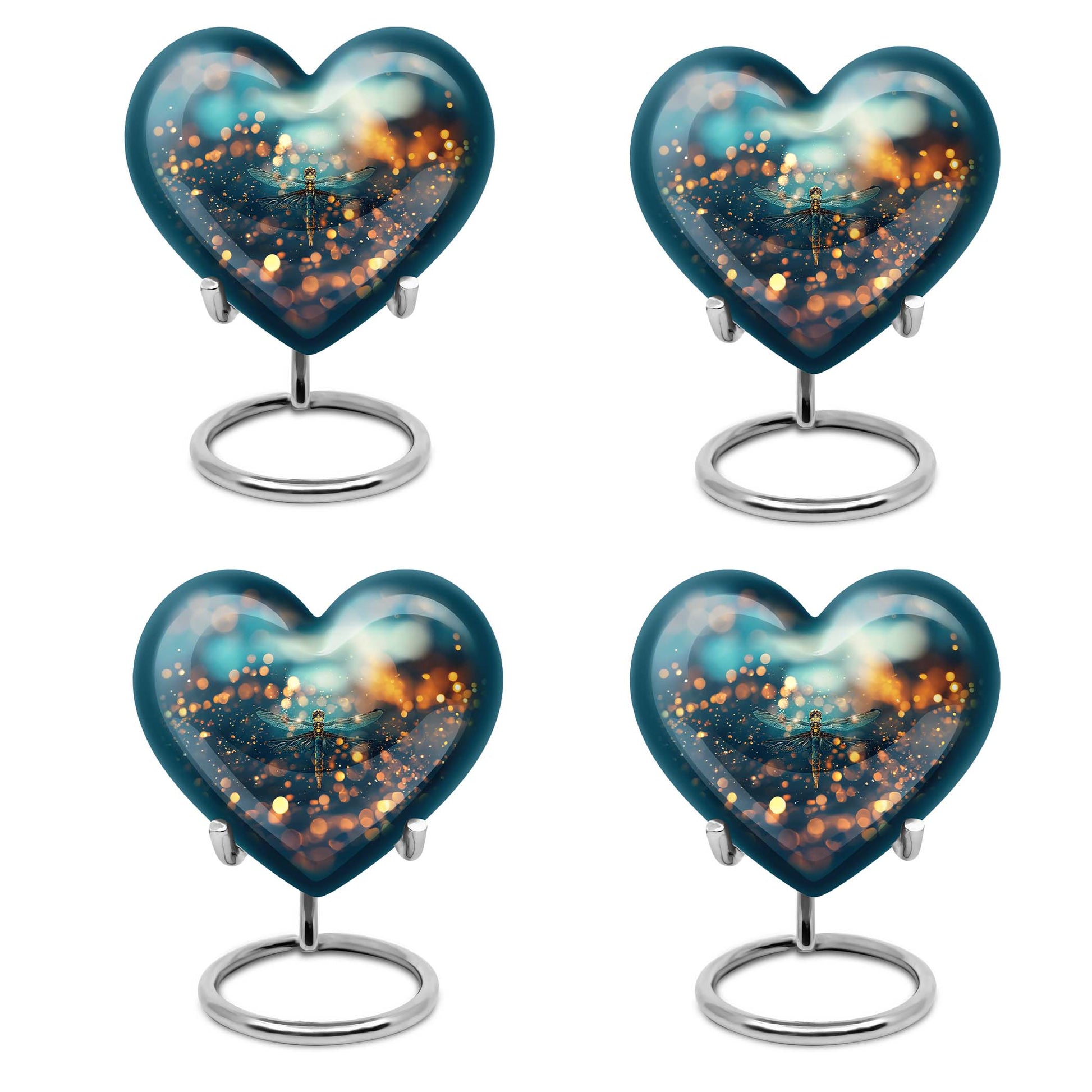 Green Dragonfly Burial Cremation Urns - Large Urn For Ashes For Women