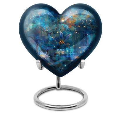 Personalized Dragonfly Memorial Urn for Adult - 10-inch, 200 cu in - Yatskia