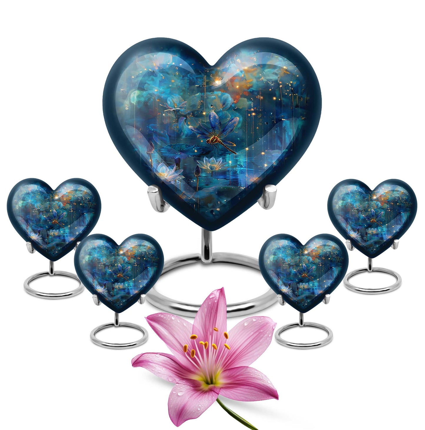 Personalized Dragonfly Memorial Urn for Adult - 10-inch, 200 cu in - Yatskia