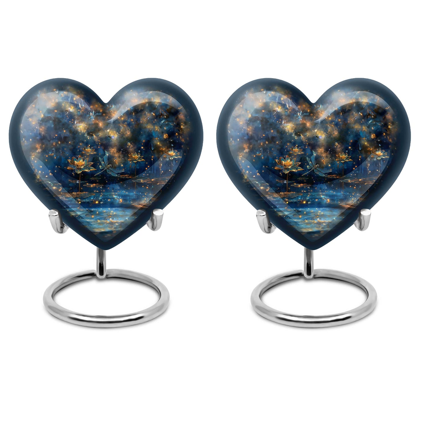 Personalized Dragonfly Cremation Urn for Women - 10-inch, 200 cu in - Yatskia